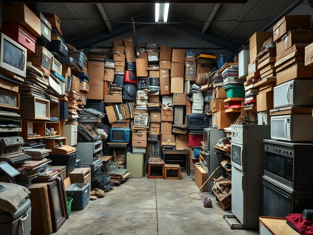 Hoarder garage in Bremerton fully cleared and swept by Garage Rescued before